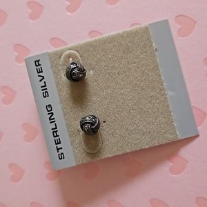 Sterling Love Knot earrings